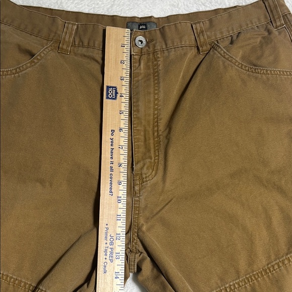 REI Bucksaw Logger Wide Leg Double Knee Brown Utility Pants Size 38x32 Workwear - Picture 6 of 8